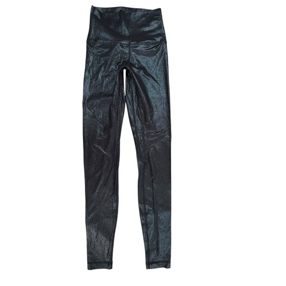 Lululemon Align HR Pant 28" Blue Shine Size 2 High Rise Leggings Metallic - Picture 3 of 11